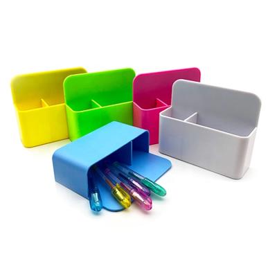 China Desktop Wholesale Stationery Stand Tool Panel Box Pen Holder STASUN Magnetic Storage Pen Holder Plastic for sale