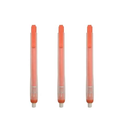 China Office Eraser STASUN Stationery Pencil Shaped Eraser Tube Press Rubber Eraser Plastic Retractable Eraser for sale