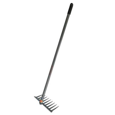 China 9 Head Tine Farm Tool Hay Leveling Durable High Quality Steel Rake for sale