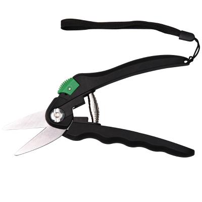 China Anti-Slip Handle Plant Customized PP Handle Hand Pruner Shear Flower Bonsai Scissors for sale