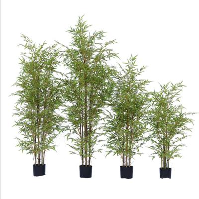 China Wholesale Different Size Environmental Friendly Outdoor Decorative Fence Plant Fake Plants Artificial Bamboo Tree for sale