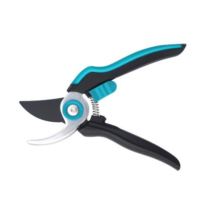 China Anti-Slip Promotion Garden Cutter Tool Carbon Steel Head TPR Handle Garden Bypass Outdoor Bonsai Pruner Shear Scissors for sale