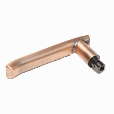 China Custom Cast Aluminum Zinc Chrome Door Casting Part Die Casting Precision Aluminum Door Handle for sale