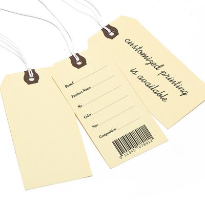 China Viable Wholesale Custom Shipping Manila Eyelet Tags With String for sale