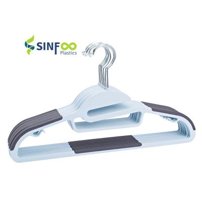 China Flat Plastic Cloth Wetsuit Drying Hanger With Silicon Anti-Slip Strips for sale