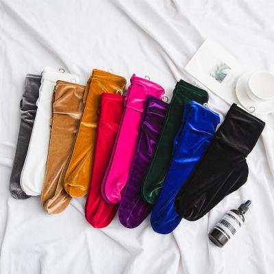 China 2020 Winter Fashion Velvet QUICK DRY Causal Women Socks Shiny Socks For Ladies for sale