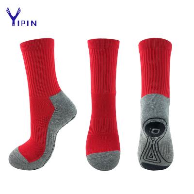 China Non Slip QUICK DRY Soccer Basket Ball Tennis Training Socks Mens Wear Half Terry Cotton Sports Socks for sale