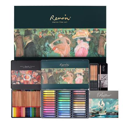 China Marco Art Materials Designers Kids Use Soft Soft Renoir Oil Pastels Gift Set 360020L for sale