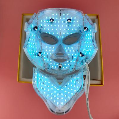 China Blood Vessel Removal LED Light Photon 7 Color Skin Rejuvenation Skin Therapy Wrinkle Face Facial Neck Mask for sale