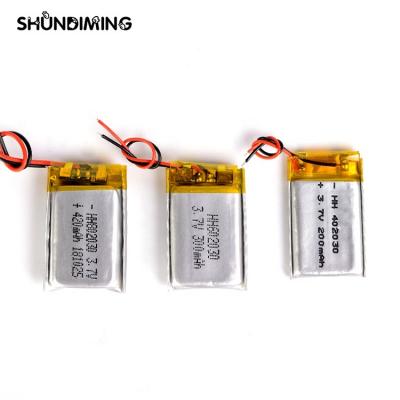 China Lapt computers polymer battery 402030 160mAh 3.7v ultra thin lipo rechargeable battery for smart card for sale