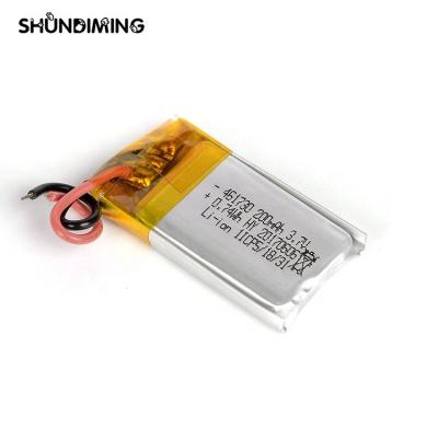 China Rechargeable Lapt Computers Li-ion Polymer Battery 461730 3.7V 200mah Battery for sale