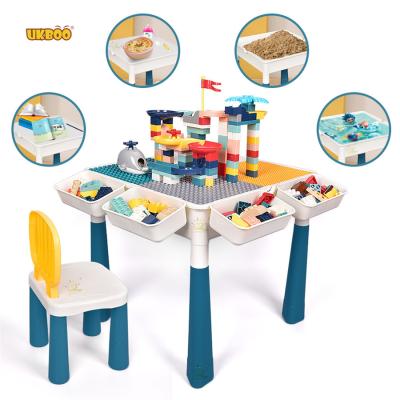 China Early educational building toy hot sale building block table plastic diy bricks for learning for kids for sale