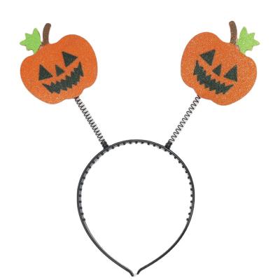 China Halloween Pumpkin Headbands Pumpkin Hair Hoops Pumpkin Hair Bands Halloween Costume Party Headwear Accessing Hairbands for sale