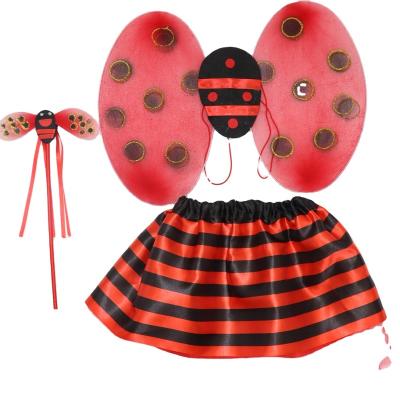 China Women Ladybug Costume Set Ladybug Costume Eco-Friendly Tutu Skirt, Headband and Magic Wand for Halloween Cosplay for sale