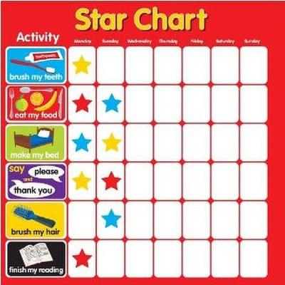 China Motivational Children's Reward Magnetic Chart Decoration Star Cloth Dry Passing for sale