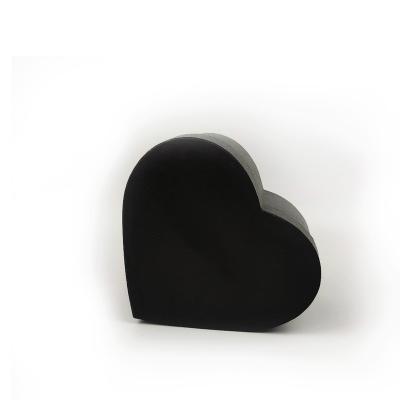 China Recyclable Black Heart Shape Gift Box Custom Corrugated Shipping Box For Packaging Small Business Paper Cardboard for sale