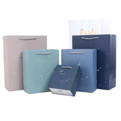 China Materials Manufacturer Custom Color Gift Recycled Luxury Printed Shopping Paper Gift Bag for sale