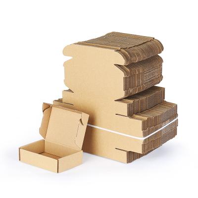 China Recycled Large Size Packing Box Cardboard Kraft Paper Folding Square Box Materials Logo Printing Express Packing Border Box for sale