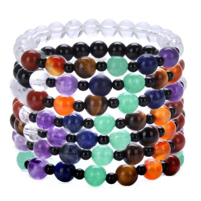 China Europe Hottest Stretch Durable Gemstone Bracelets Plain Round Beads Bracelets for sale