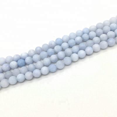 China Natural Weathered Blue Agate Jewelry 10mm Makking Strand Gemstones Blue Agate Weathered Loose Bead for sale