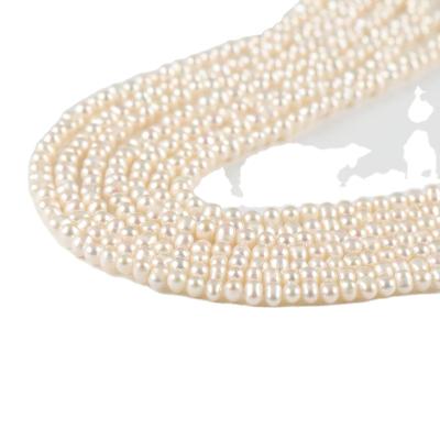 China Pearl Wholesale 4mm-5mm Natural Freshwater Pearl Strand String Real Pearl Loose Beads for sale