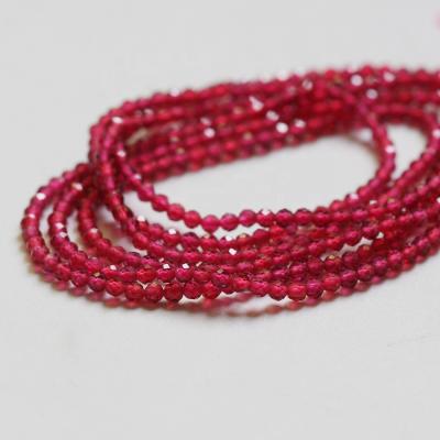 China Wholesale Trendy Red Crystal Beads Round Tiny Loose Faceted 2mm Glass Beads For DIY Necklace Bracelet Making (1H55) for sale