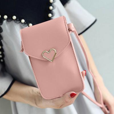 China Fashion Women Handsome Phone Bag Touchable Leather Cross Bag - Body Mini Shoulder Bag for sale