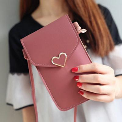 China Fashion Touch Screen Cell Phone Bags Smartphone Wallet Leather Women Cross - Body Bag for sale