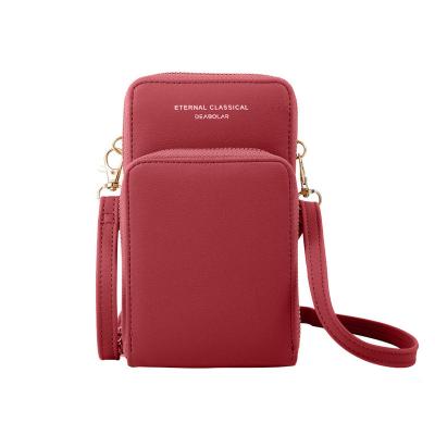 China Small Beach Cross - Body Wallet Cell Phone Purse For Women Multi Card Wallet Phone Holder Shoulder Bag for sale