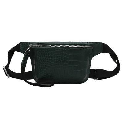 China PU Crocodile Fanny Pack Sling Waist Pack Wear-Resistance Leather Chest Bag For Women for sale