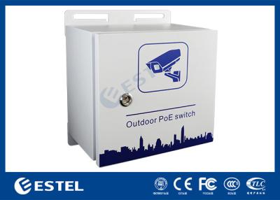 China IP55 Exterior PoE Switch Pole Mount Recinto a prueba de tiempo para vigilancia en venta