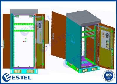 China 23U ESTEL Weatherproof Telecom Enclosure With Air Conditioner for sale