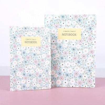 China Plant Flower Straight Line Notebook A5 Dairy Disc B5 Soft Cover Printed Notebook for sale