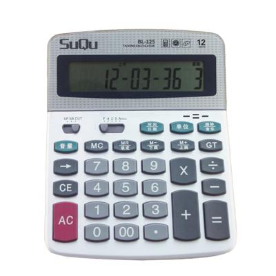 China 12-digit Custom Logo 12 Digit Big Screen Office Finance Calculator Student Only Calculator for sale