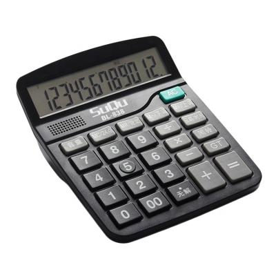 China school 12-digit cheap wholesale high quality office desktop calculator financial digit 12 handheld calculator for sale