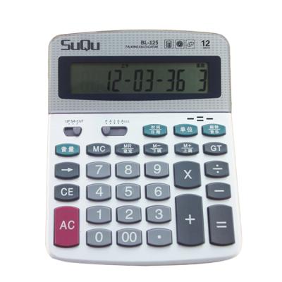 China 12-digit Office Calculator Voice Management Calculator Hot Selling Large-screen Talking Electronic Calculator for sale