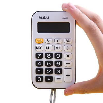 China Wholesale 8-Bit Button Portable White Super Cute Slim Digital Mini Small Fancy Big Calculator Small Calculator for sale