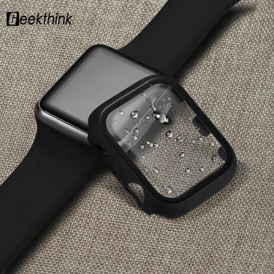 China 9H 3D Curved Shockproof Hot Selling For Apple Watch Protector For Apple Watch Tempered Glass Watch Cases Covers for sale