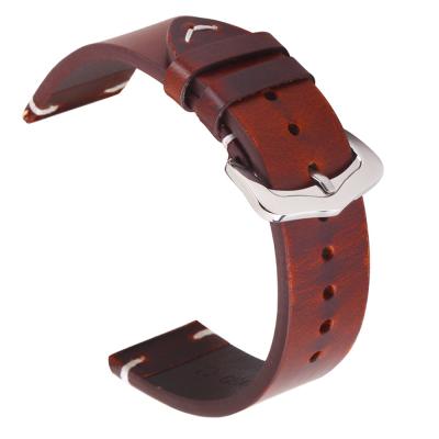 China Daily Life Wrist Replacement Band For Samsung Galaxy Watch 42 46mm Gear S3 Handmade Soft Genuine Leather Strap for sale