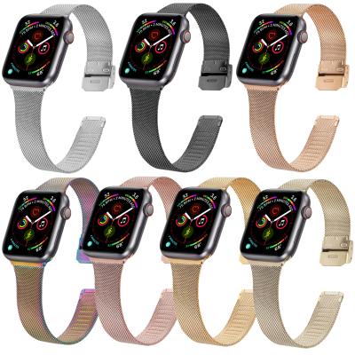 China Fanshion Hot Sale Products Stainless Steel 44mm Watchband 38mm 40mm 42mm For Apple Watch Metal Band for sale