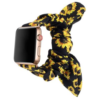 China 40mm Elastic Band Straps 44mm Rubber Band Loop Elastic For Iwatch For Apple Watch Band 6 5 4 3 2 1 for sale