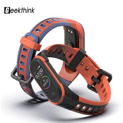 China Lovely Loop Strap Smart Watch MI Band Rubber Strap For Xiaomi MI Band 3 Silicone Wrist Strap For MI Band 4 3 for sale