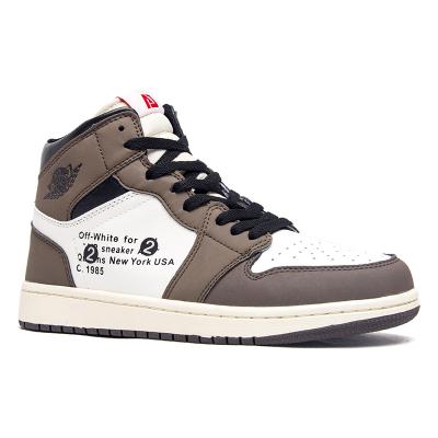 China HIGH END VERSION PVC Jordan 1 All Travis Retro 1S Style Mens Womens Sneakers Fashion Casual Sports Shoes Basketball Shoes for sale