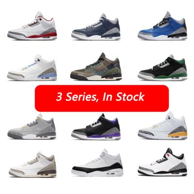 China HIGH END VERSION Jordan 3 Retro Mens Womens 3S Fashion Casual Sports Basketball Shoes for sale