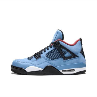 China HIGH END VERSION PVC Jordan 4 X Ts Cactus Jack 4S Mens Womens Sneakers Shape Sports Casual Basketball Shoes for sale