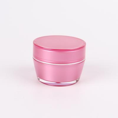 China Luxury Personal Care Acrylic Jar Cosmetic Packaging 5g Eye Cream 10g Acrylic Plastic Jar for sale