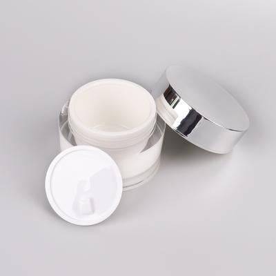 China Empty Luxury Acrylic Personal Care Cosmetic Jar 20g 50g / Face Cream Cosmetic Bottles Luxury Containers for sale