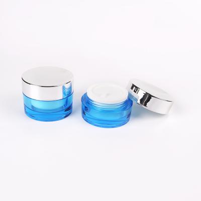 China Custom Colour15g 30g 50g Acrylic Face Cream Jars Personal Care Vogue Hardware Cosmetic Packaging Bottle for sale