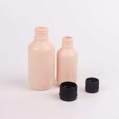 China Empty Personal Care Foam Pump Lotion Bottles Face Detergent Skin Care Wash Lotion Hand Care Round PE Lotion Pink Bottles for sale