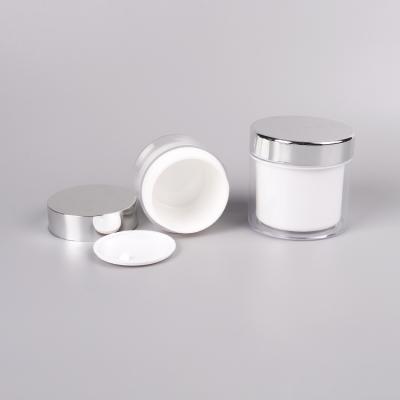 China Hot Selling Personal Care PS 50g 100g 120g 200g 280g Plastic Cosmetic Cream Jar for sale